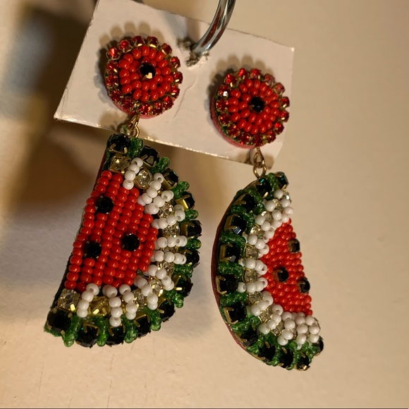 Watermelon Earrings - Picture 2 of 2